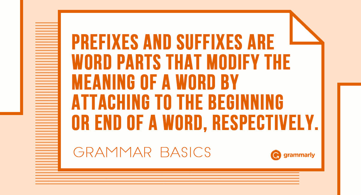 Common Prefixes and Suffixes for Learning English image