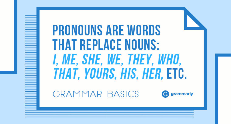 Types Of Pronouns Chart Pdf