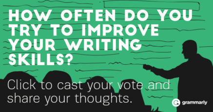 How often do you try to improve your writing skills?
