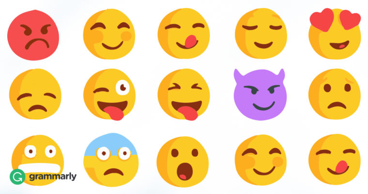 Exempel på emojis från Facebook