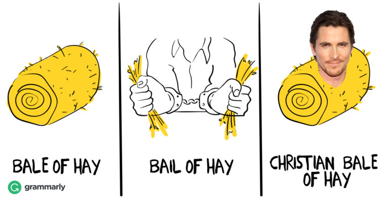 Bale of Hay or Bail of Hay Image