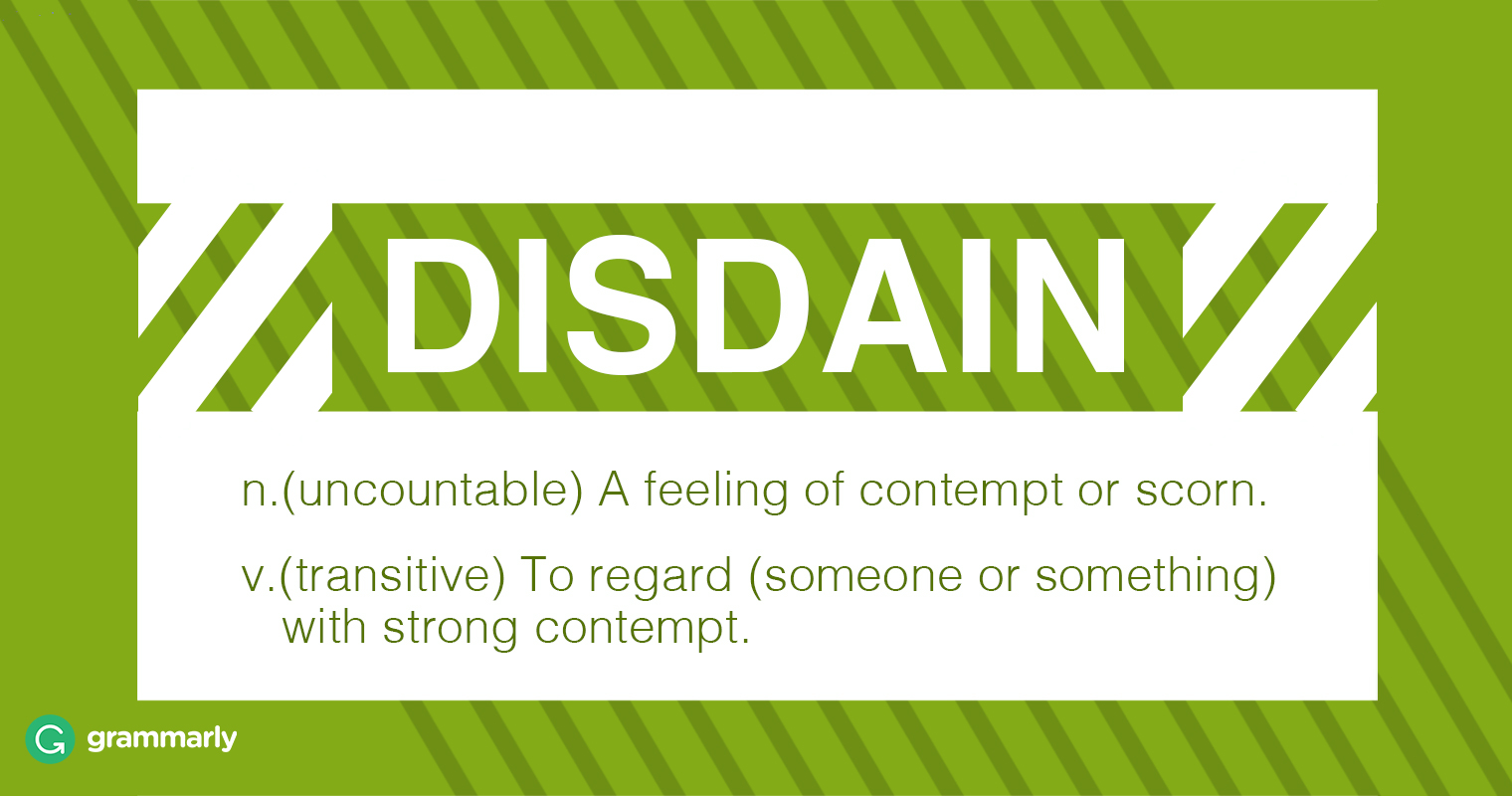 What Is The Etymology Of The Word Disdain