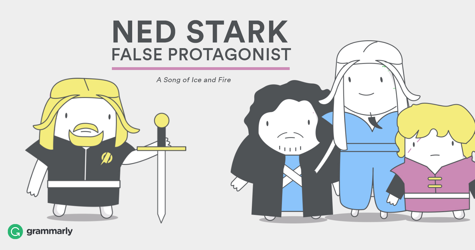 protagonist definition flat character definition