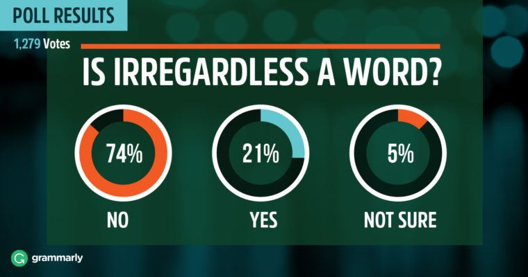 Irregardless a word results