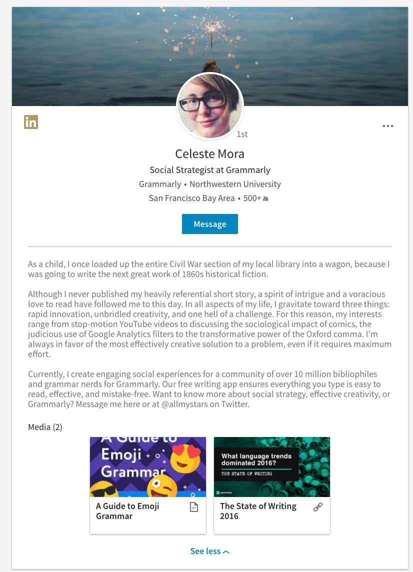 Secrets of the Best Linkedin Summaries with Examples  Grammarly