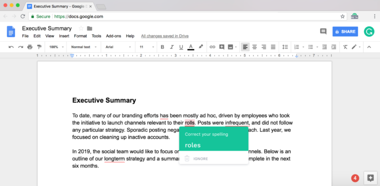 Windows 10 Grammarly for Chrome full