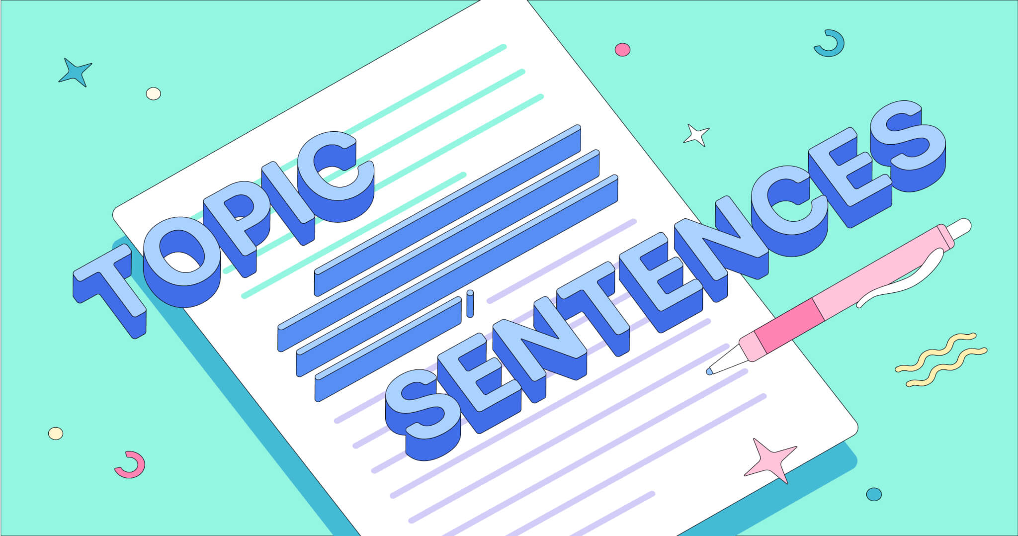 how to write a topic sentence in vce english