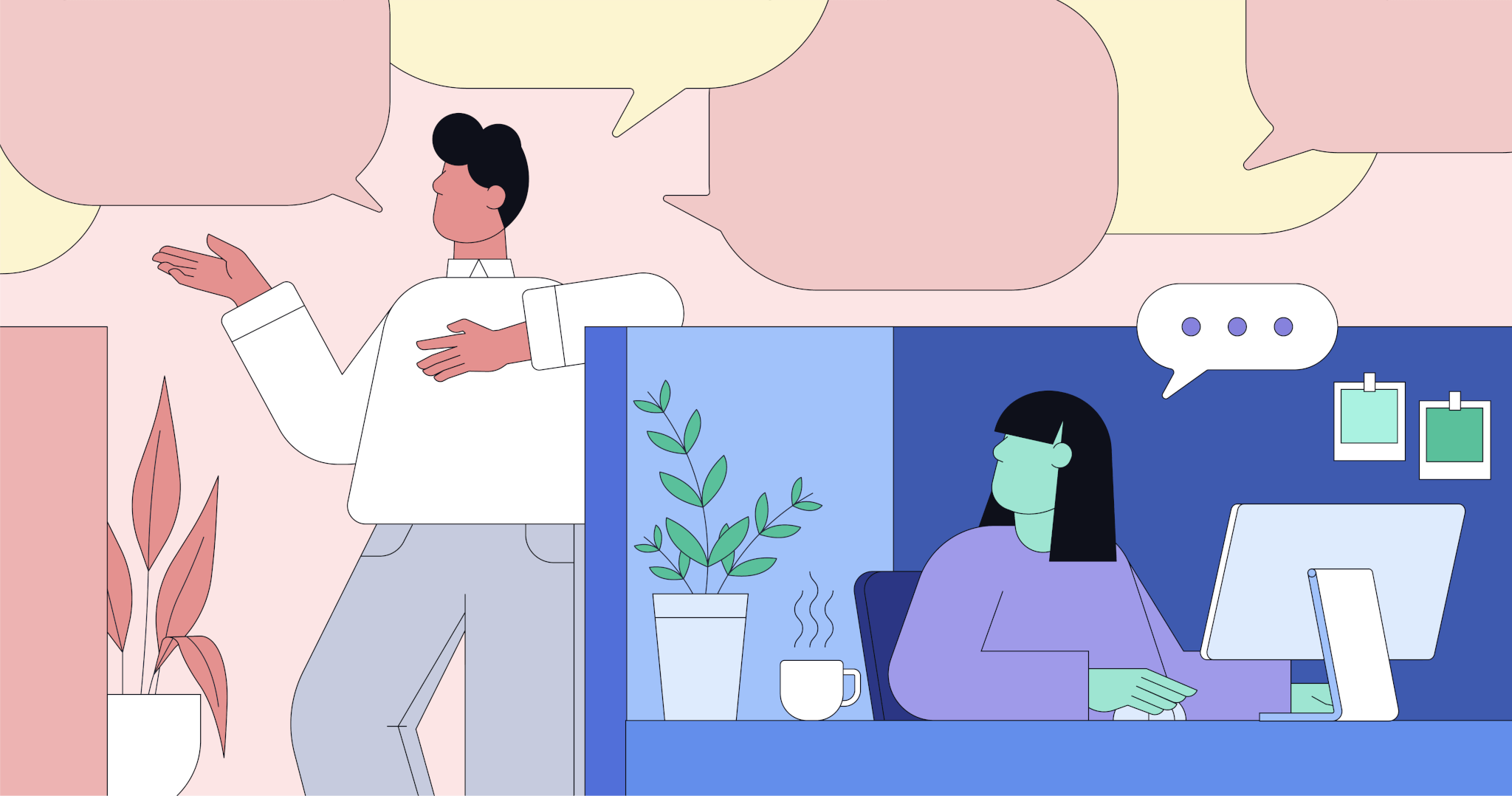 Chit Chat  Chit chat, Illustration, Talk