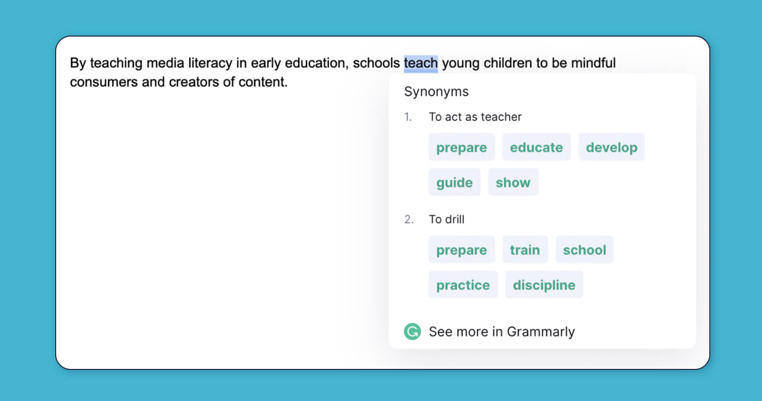 suggester synonyms