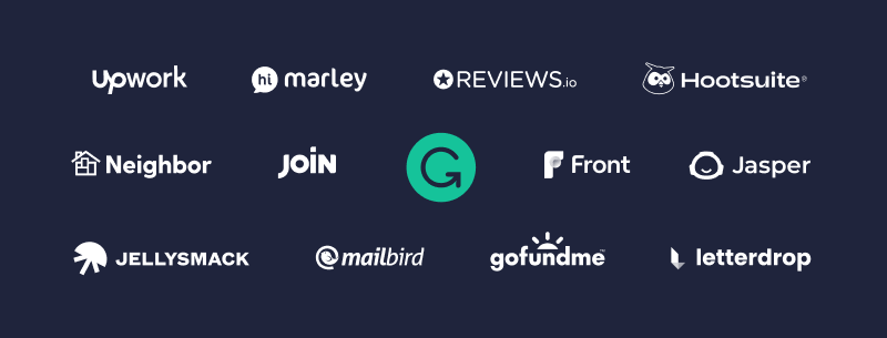 Grammarly for Developers Partner Logos