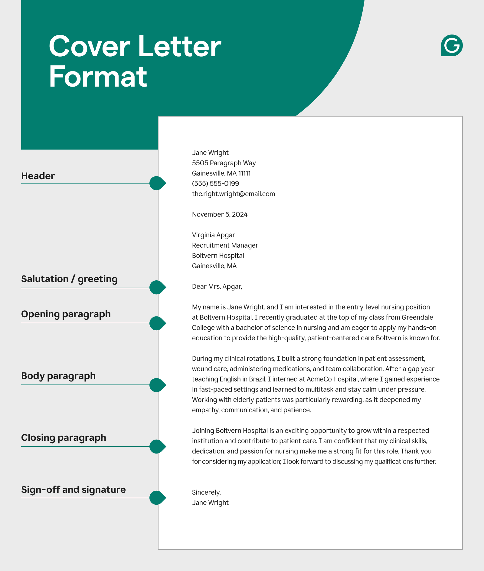 How to Format a Cover Letter A Step by Step Guide for Job Seekers Grammarly