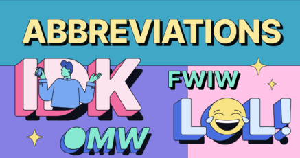 Abbreviations, English short forms, English full forms, Abbreviations and  Acronyms