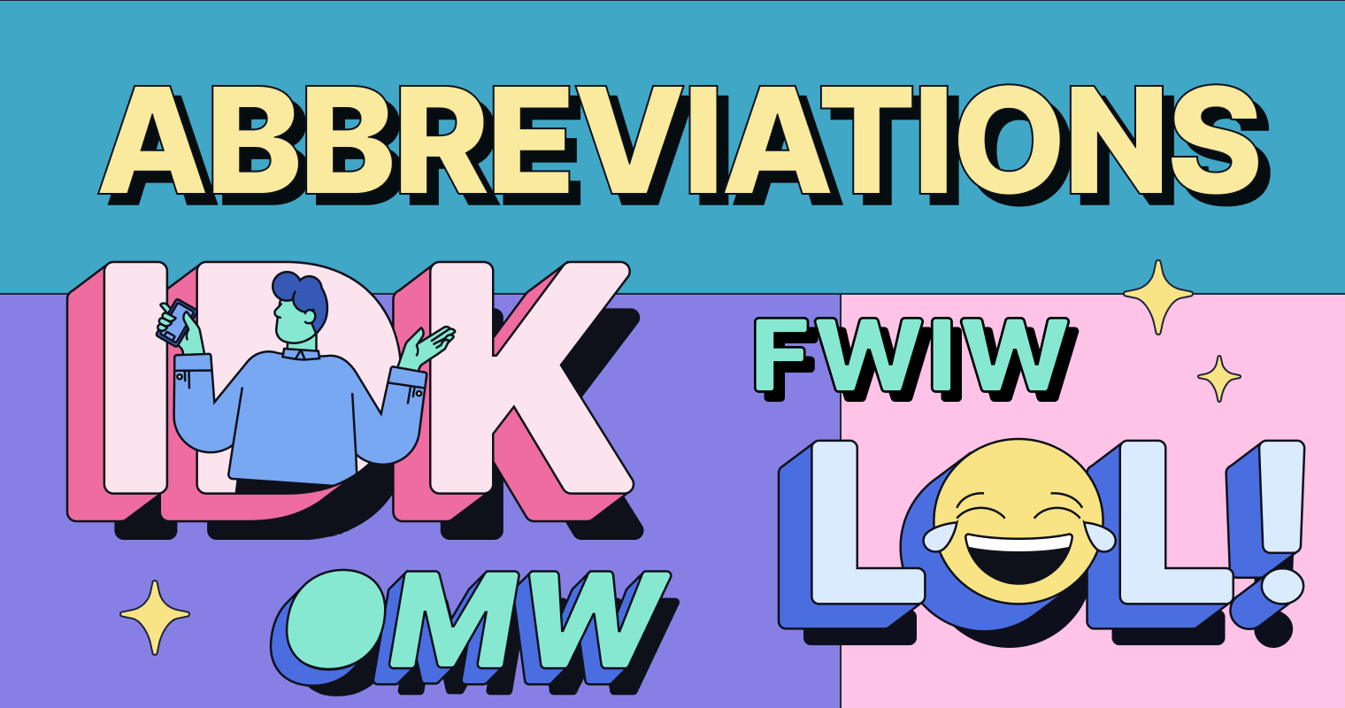 Common English Text Abbreviations! 