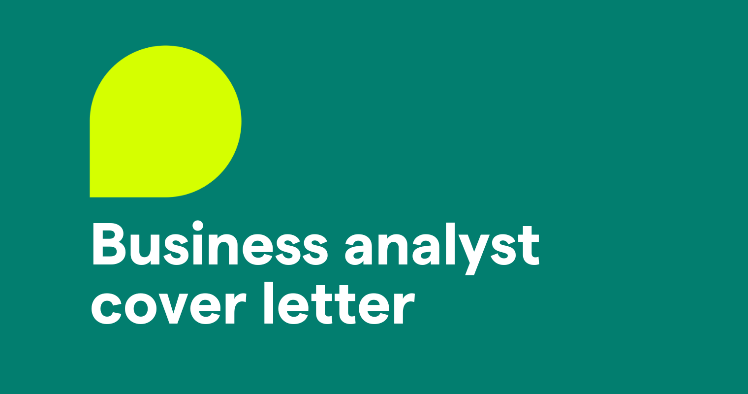 Business Analyst Cover Letter | Templates & Examples