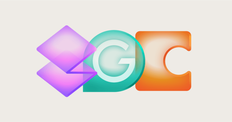 Superhuman, Grammarly, and Coda brand logos in a row and slightly overlapping