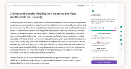 Authorship product example