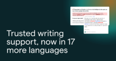Grammarly Adds Writing Support in 17 New Languages
